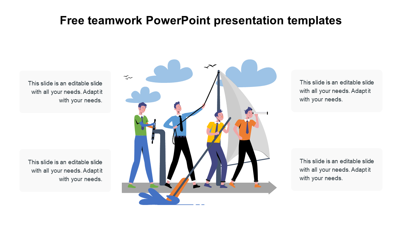 Free - Free Teamwork PowerPoint Presentation Templates Slides 